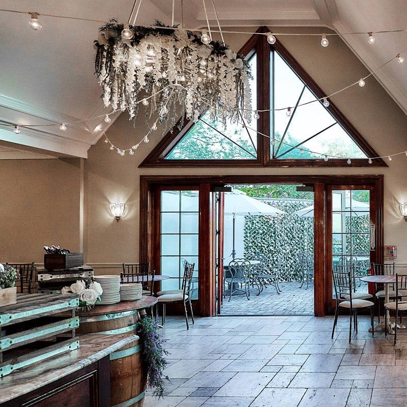 Indoor Cocktail Hour at Riviera Waterfront Mansion Long Island wedding venue in Massapequa, NY — 2