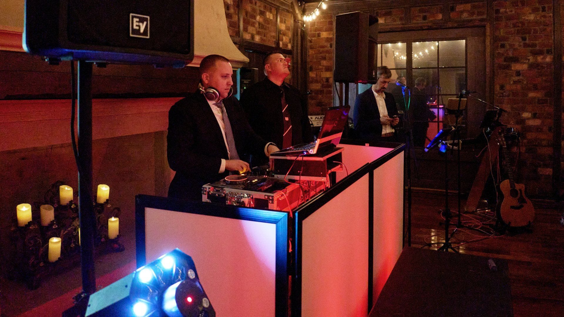 Entertainment Setup Area at Riviera Waterfront Mansion Long Island wedding venue in Massapequa, NY — 4