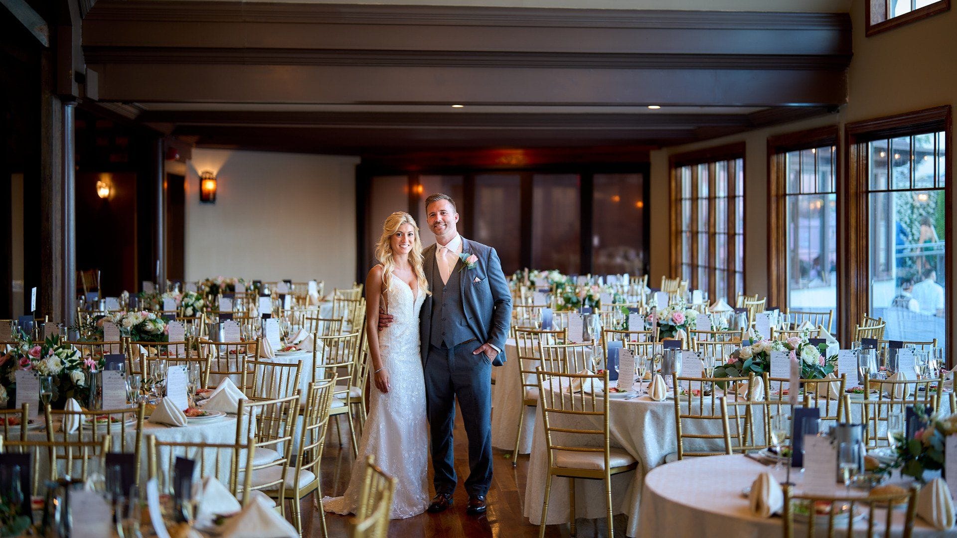 Guest Reception Seating at Riviera Waterfront Mansion Long Island wedding venue in Massapequa, NY — 4
