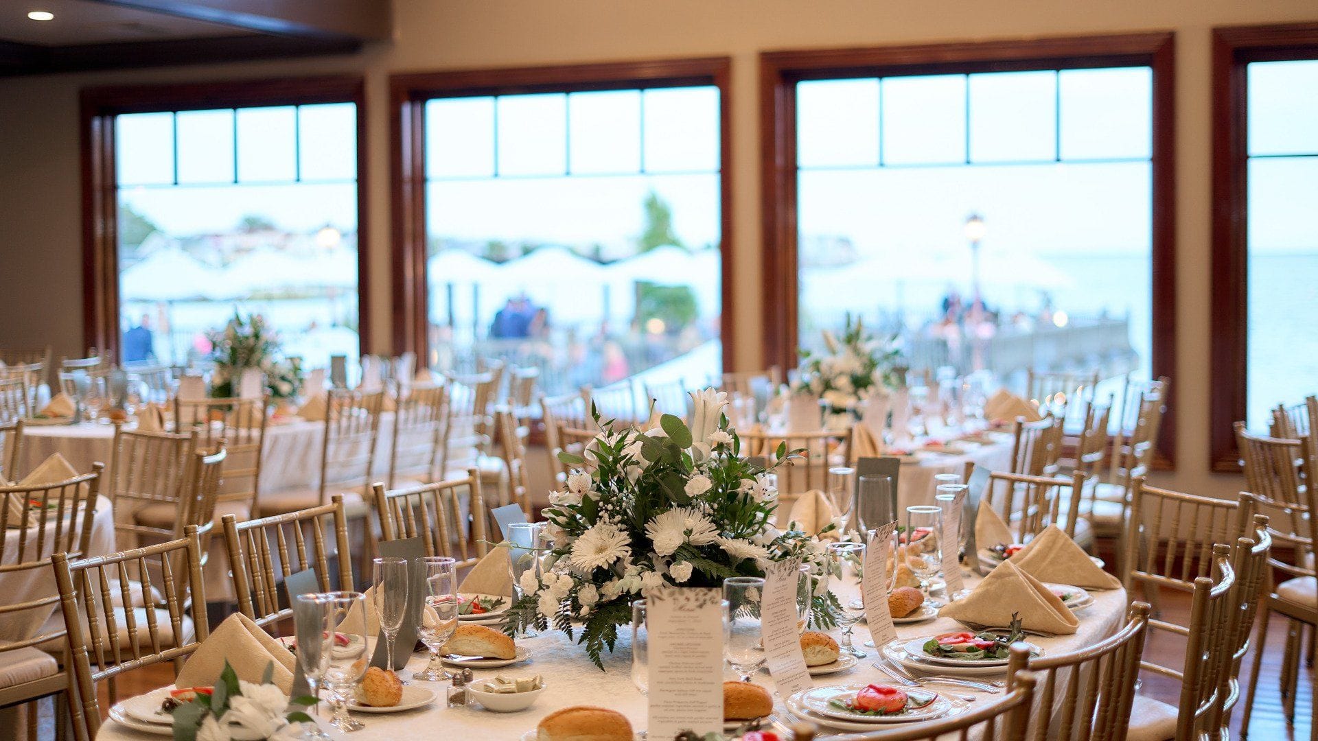 Guest Reception Seating at Riviera Waterfront Mansion Long Island wedding venue in Massapequa, NY — 7