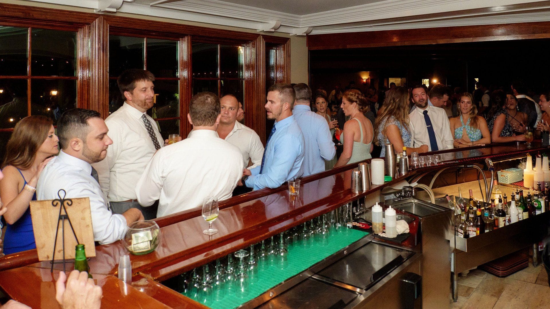 Top Shelf Bar at Riviera Waterfront Mansion Long Island wedding venue in Massapequa, NY — 5