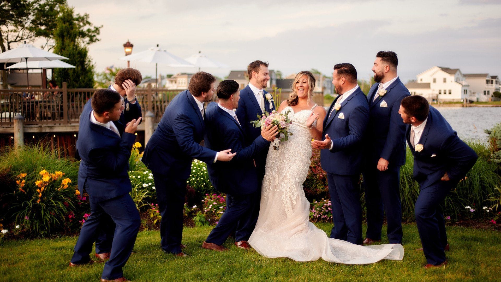 Wedding Photo Locations at Riviera Waterfront Mansion Long Island wedding venue in Massapequa, NY — 8