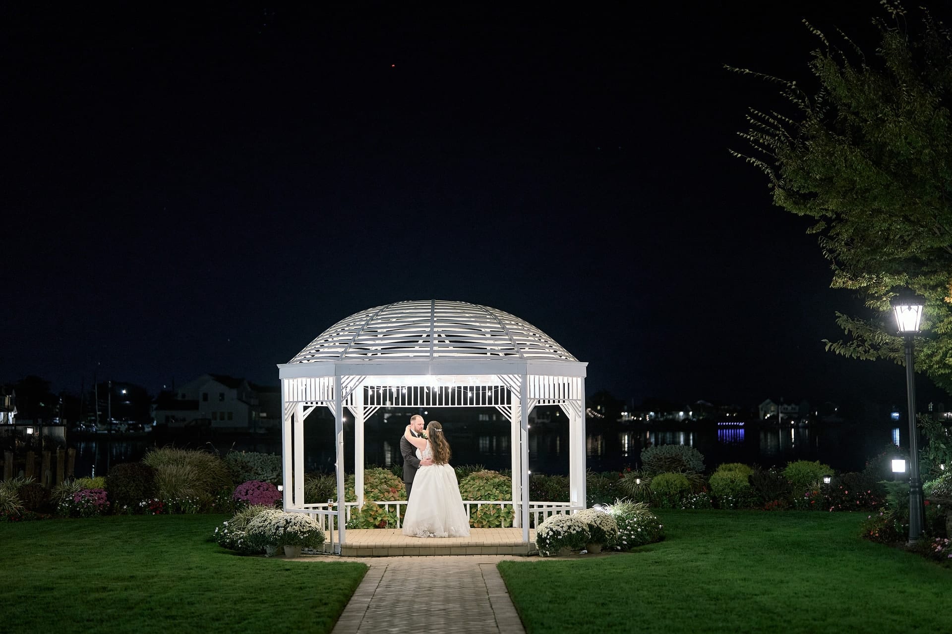 Stunning waterfront wedding ceremony at Riviera Waterfront Mansion in Massapequa, Long Island — 3