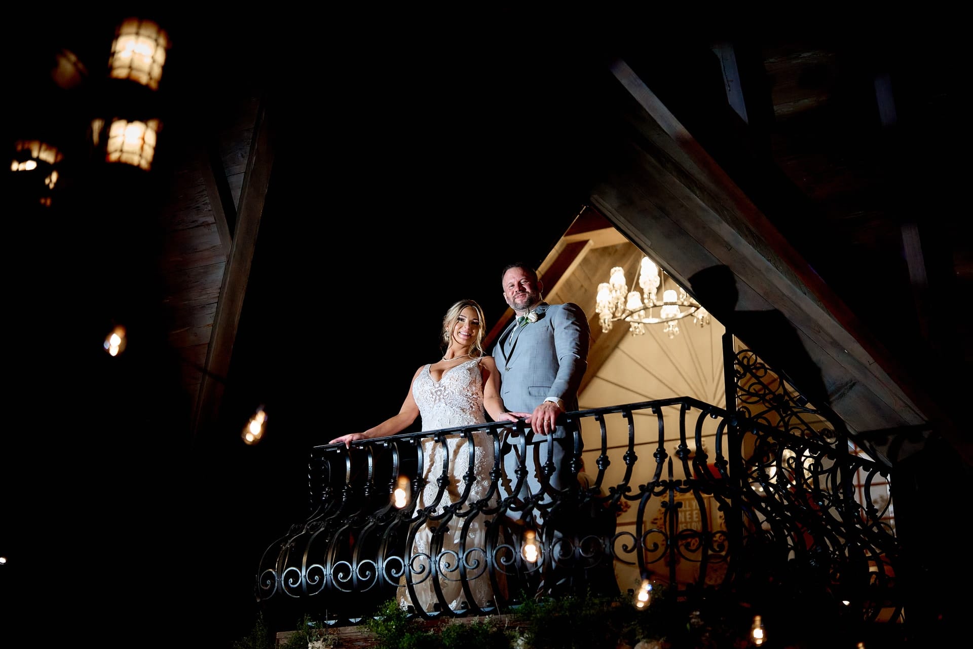 Double Balconies at Riviera Waterfront Mansion Long Island wedding venue in Massapequa, NY