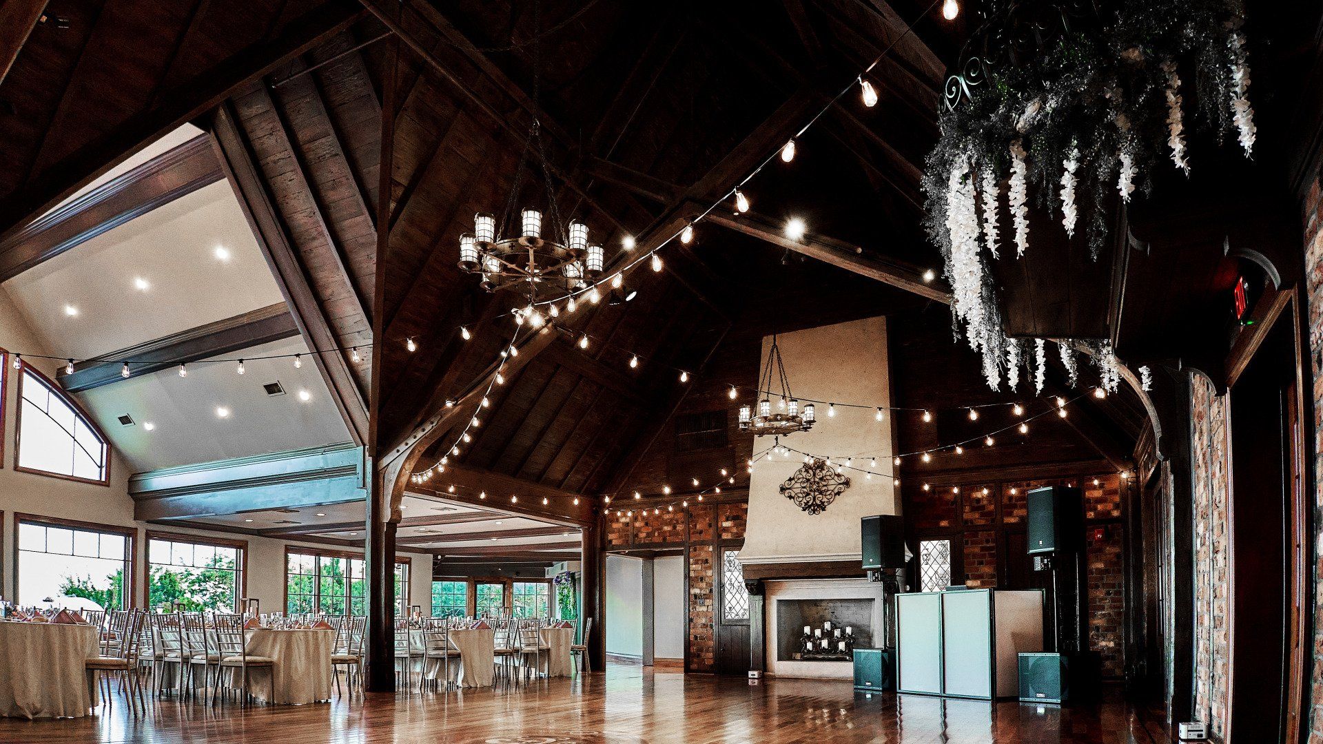 Grand Waterfront Ballroom at Riviera Waterfront Mansion Long Island wedding venue in Massapequa, NY