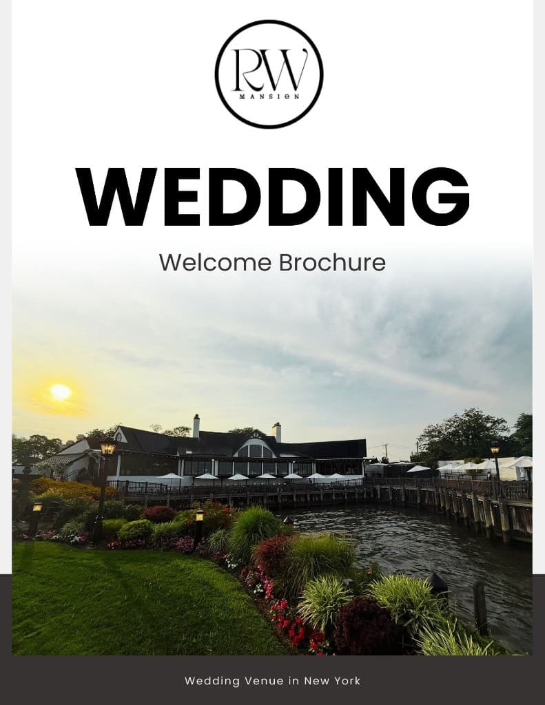 Riviera Waterfront Mansion Wedding Brochure — Long Island wedding venue packages and pricing in Massapequa, NY