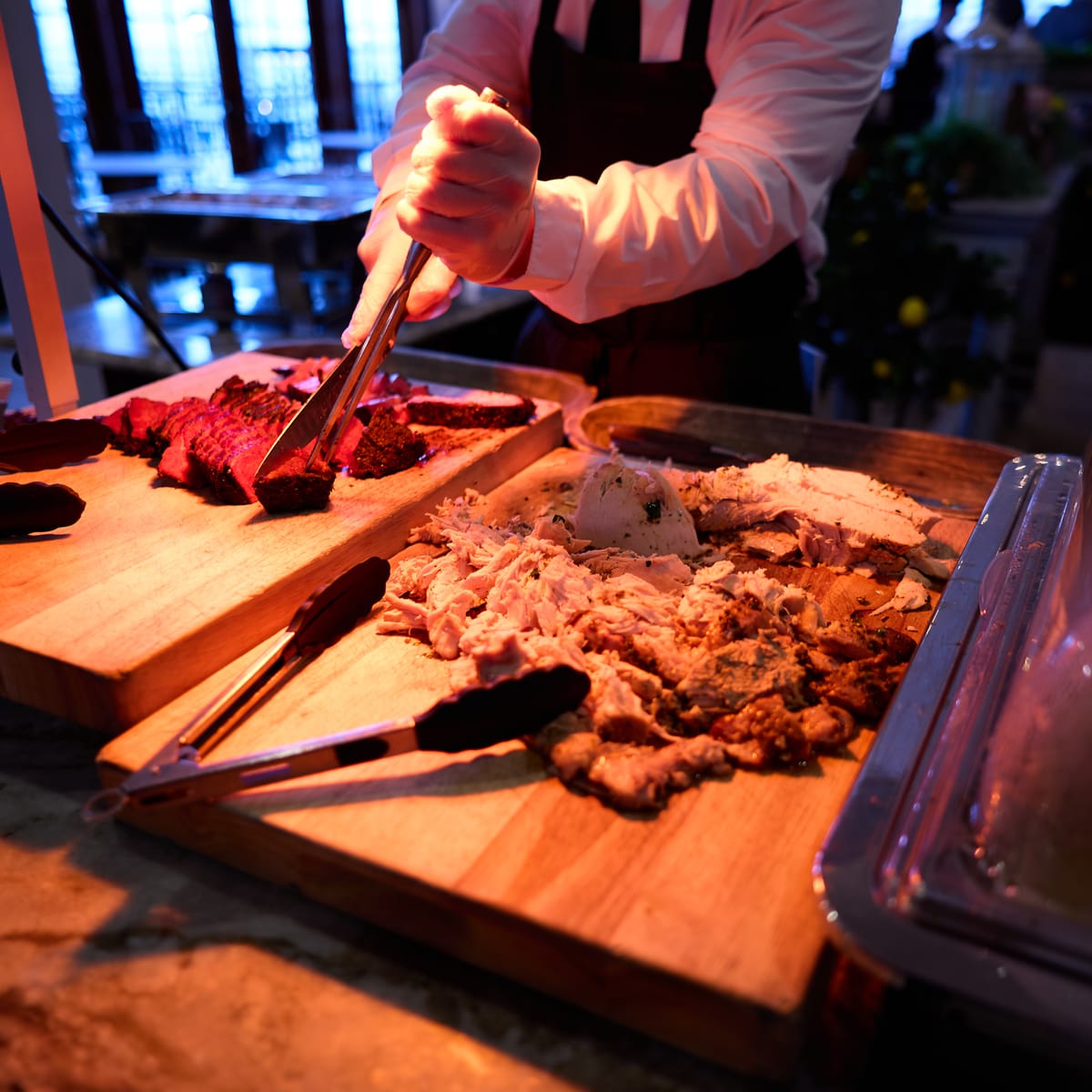 Chef inspired wedding catering and plated food at Riviera Waterfront Mansion, photo 5