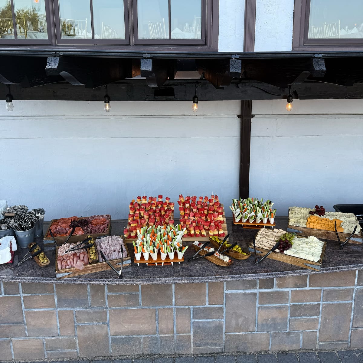 Chef inspired wedding catering and plated food at Riviera Waterfront Mansion, photo 1
