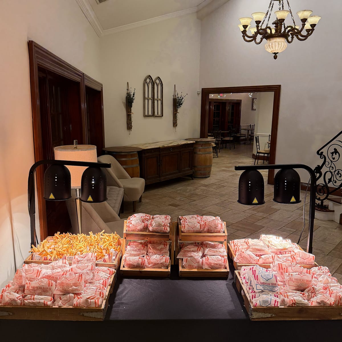 Wedding enhancements and exit stations at Riviera Waterfront Mansion, photo 17