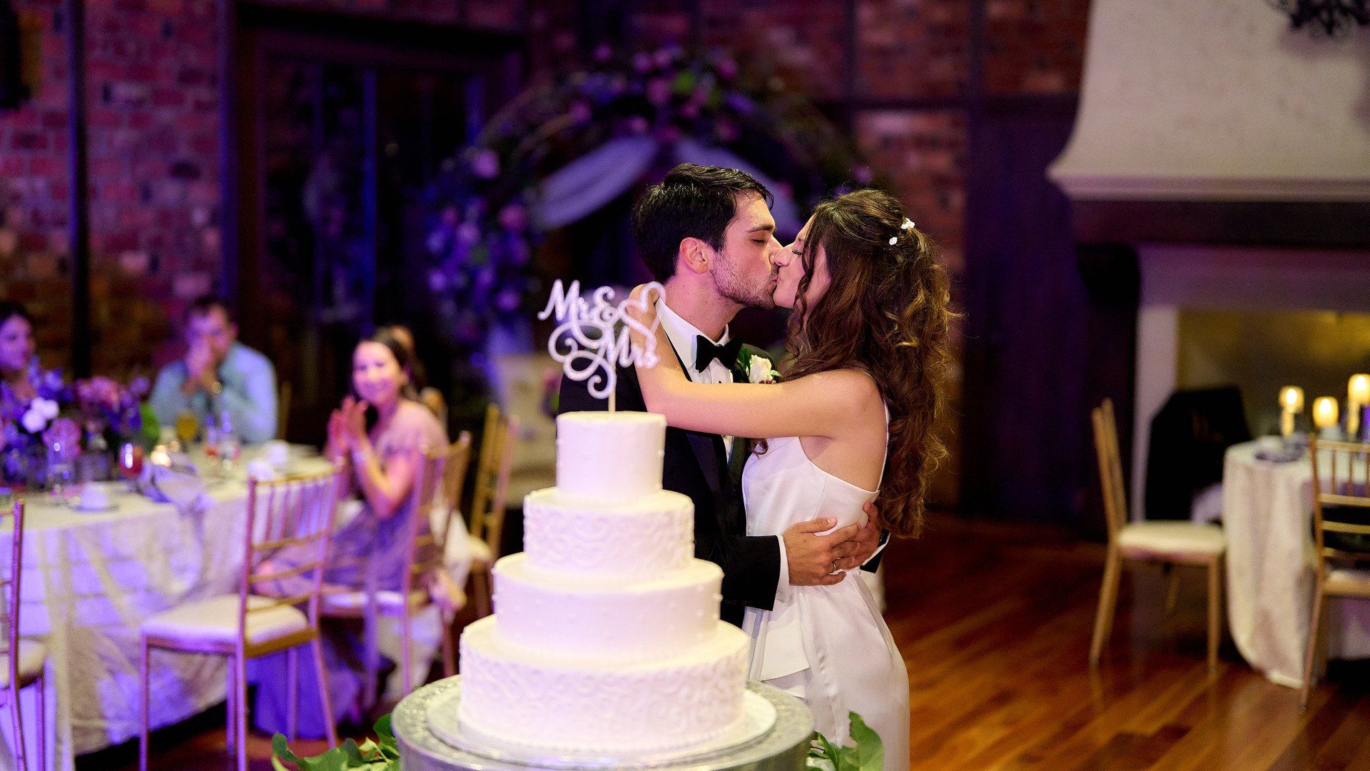 Grand ballroom wedding reception at Riviera Waterfront Mansion, photo 12
