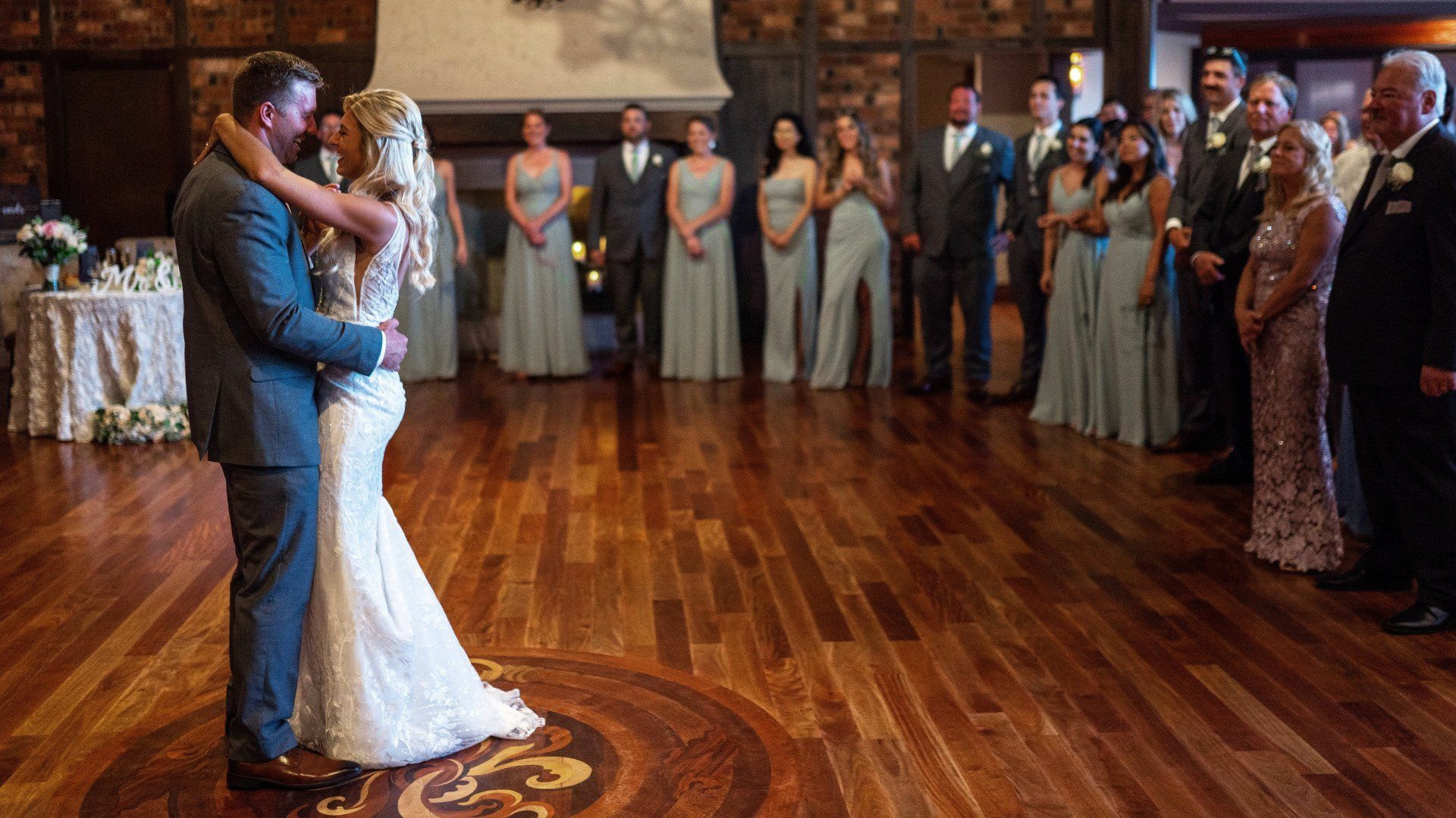 Grand ballroom wedding reception at Riviera Waterfront Mansion, photo 18