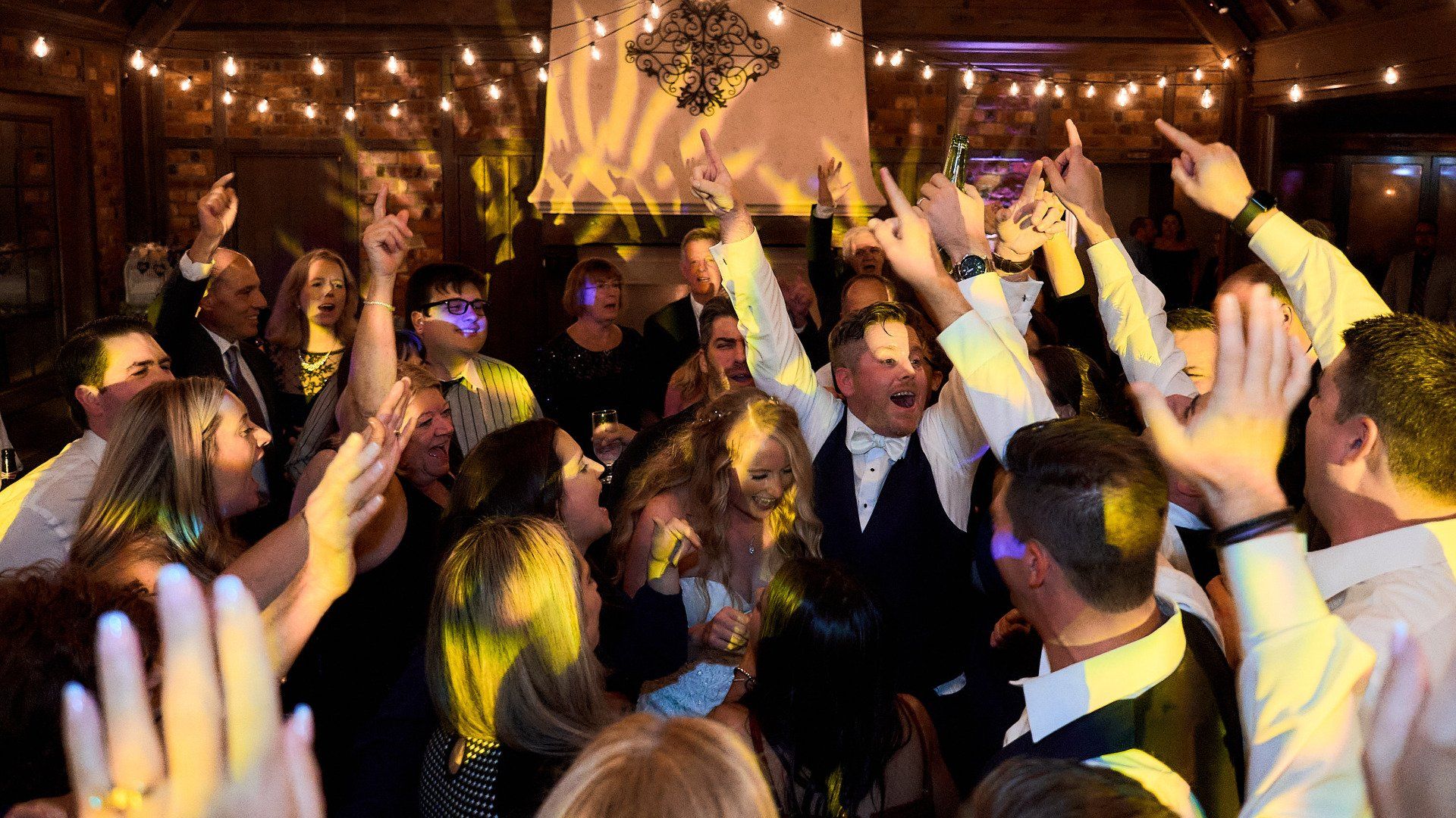 Grand ballroom wedding reception at Riviera Waterfront Mansion, photo 20