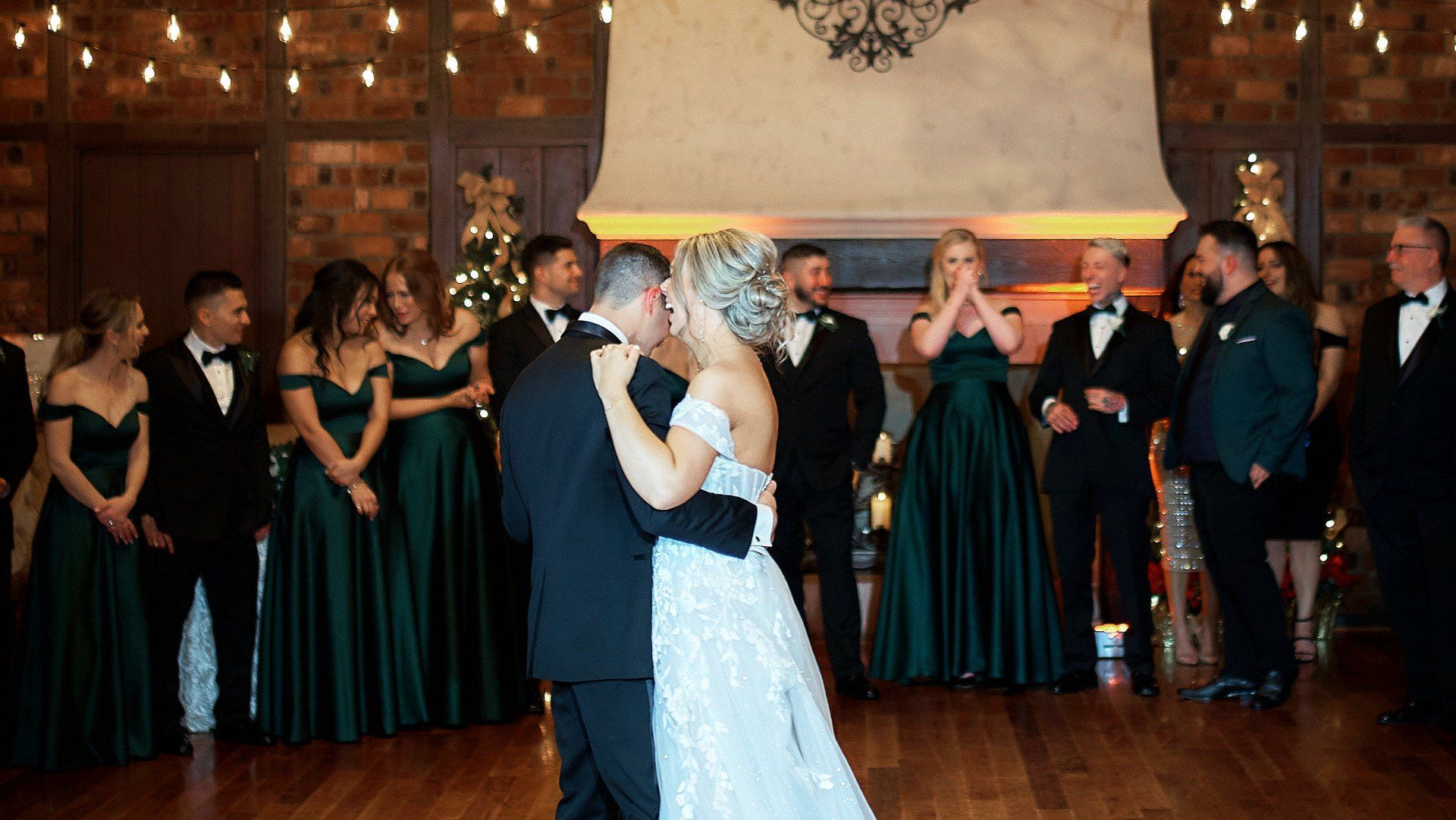 Grand ballroom wedding reception at Riviera Waterfront Mansion, photo 21