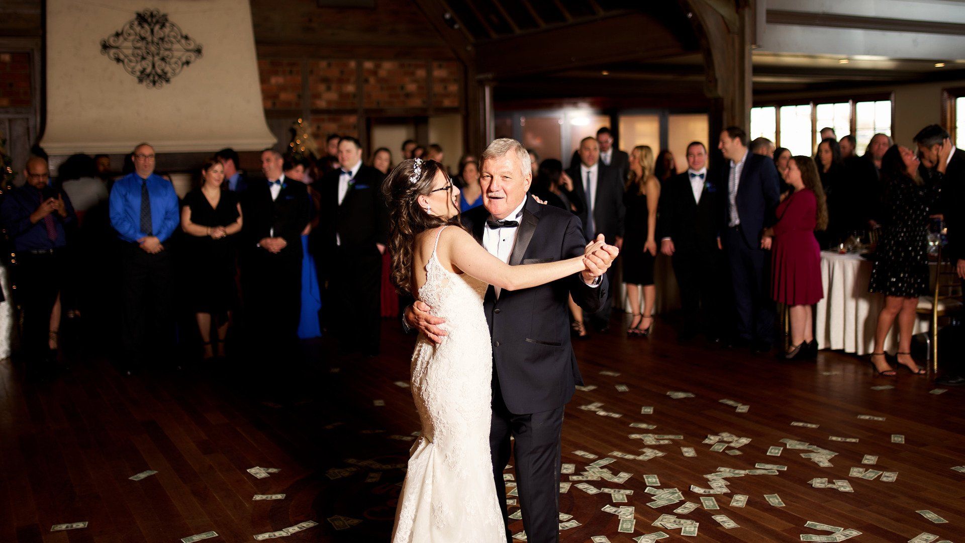 Grand ballroom wedding reception at Riviera Waterfront Mansion, photo 24