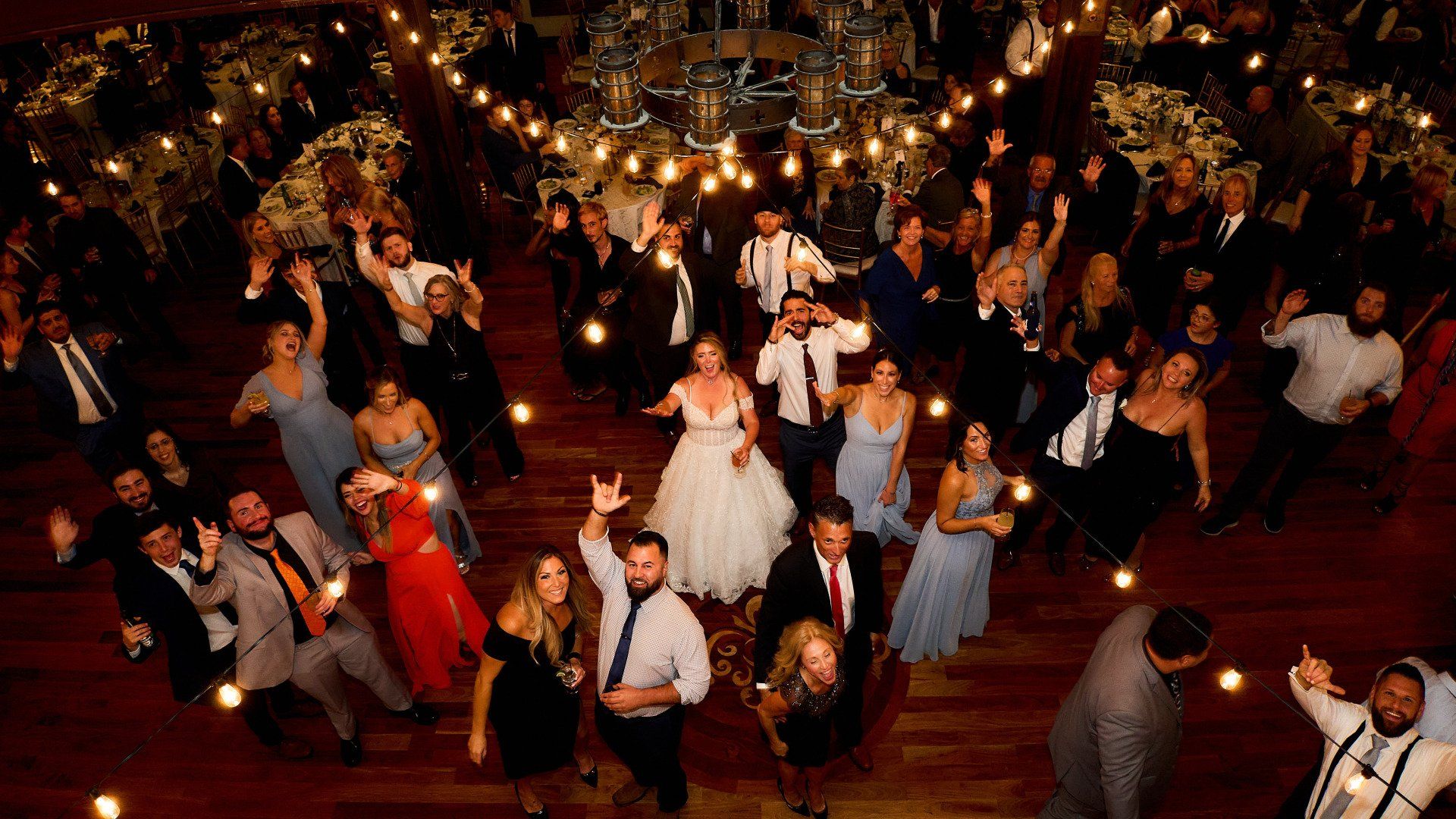 Grand ballroom wedding reception at Riviera Waterfront Mansion, photo 25